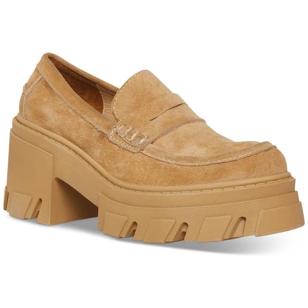 Steve Madden Womens Beth Ivory Slip On Wedge Casual Loafers Shoes NWT
